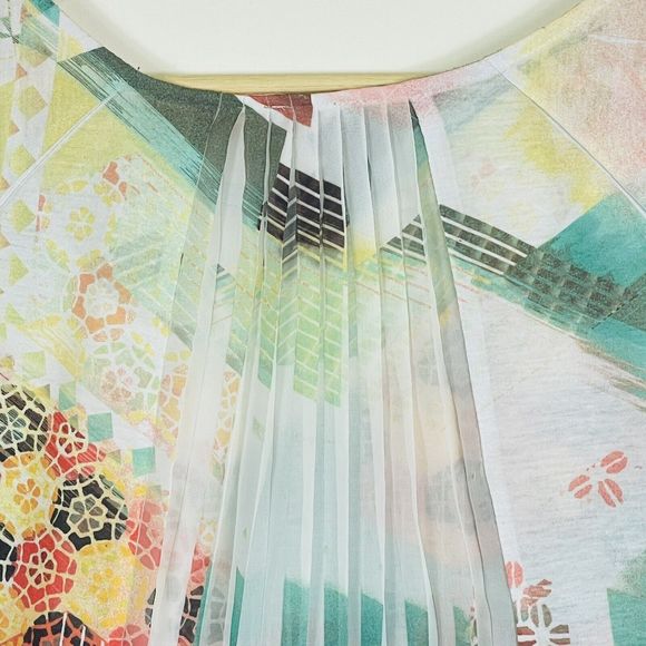 Chico's Modern Print A-Line Short Sleeve Pullover T-Shirt Top Womens 2 Large - Picture 5 of 7